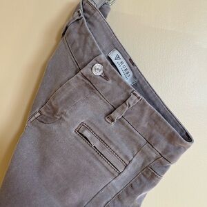 Guess| Tan Khaki Straight Leg Casual Cargo Ankle Zip Jeans Sz 25